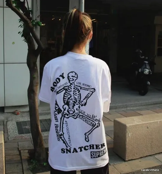 TEE Print S BODY and White SNATCHERS SS23 L M Black Skull XL Back 0429